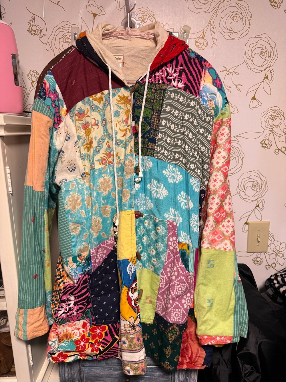 Ashley Taylor Multicolor Patchwork Jacket - Women's One Size but fits up XL
